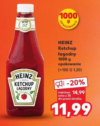 Kaufland HEINZ Ketchup łagodny 1000 g oferta