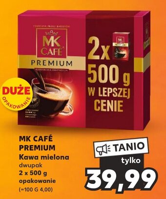 Kaufland MK CAFÉ PREMIUM Kawa mielona dwupak 2 x 500 g oferta