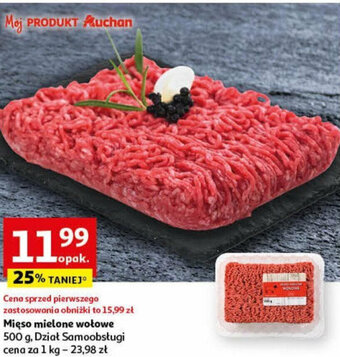 Auchan Mięso mielone wołowe 500 g oferta