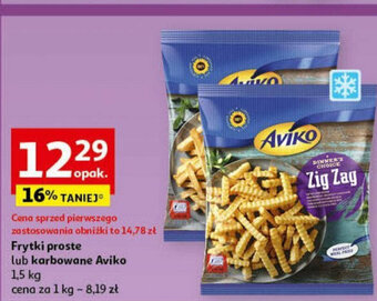 Auchan Frytki proste lub karbowane Aviko 1,5kg oferta