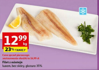 Auchan Filet z mintaja luzem 1kg oferta