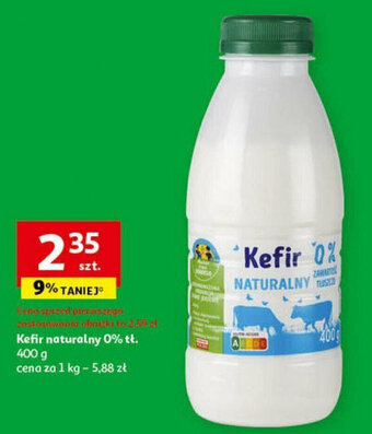 Auchan Kefir naturalny 0% tł. 400 g oferta