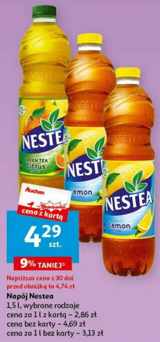 Auchan Napój Nestea 1,5l oferta