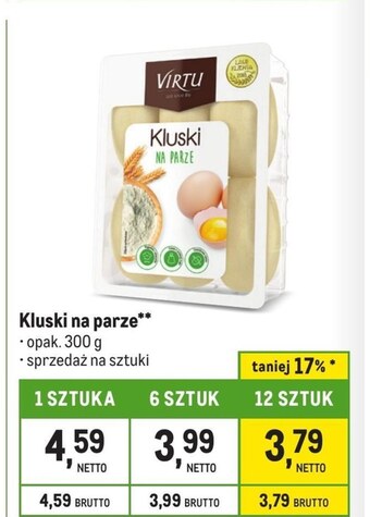 Makro Kluski na parze oferta