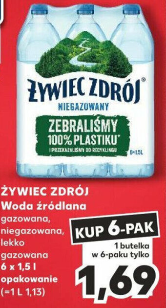 Kaufland ŻYWIEC ZDRÓJ Woda źródlana a 6 x 1,5l oferta