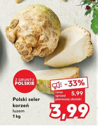 Kaufland Polski seler korzeń 1 kg oferta
