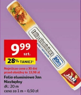 Auchan Folia aluminiowa Jan Niezbędny 20m oferta