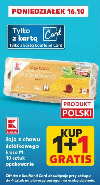 Kaufland Jaja z chowu ściółkowego oferta
