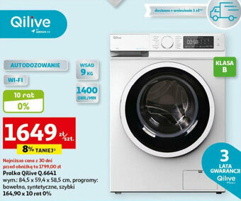 Auchan Pralka Qilive Q.6641 oferta