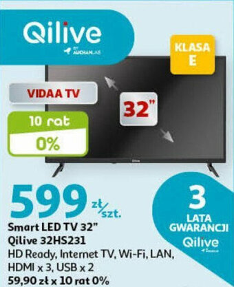 Auchan Smart LED TV 32" Qilive 32HS231 oferta