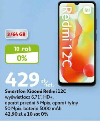 Auchan Smartfon Xiaomi Redmi 12C oferta