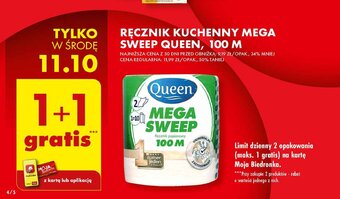 Biedronka Ręcznik kuchenny mega sweep 125 m oferta