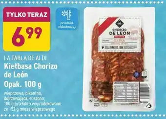 ALDI Kiełbasa Chorizo de León oferta