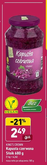 ALDI Kapusta czerwona oferta