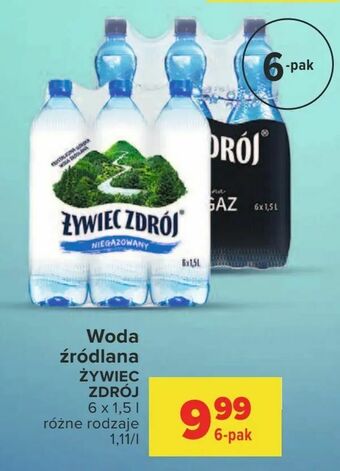 Carrefour Woda źródlana oferta