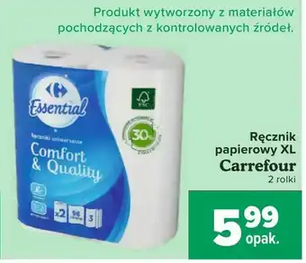 Carrefour Ręcznik papierowy XL oferta