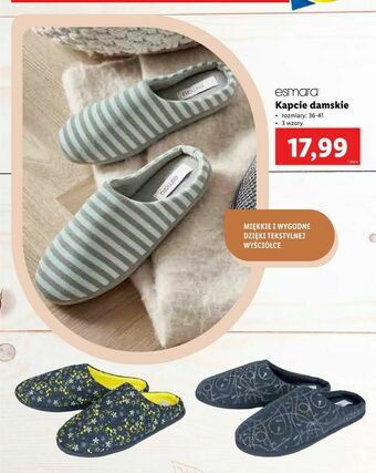 Lidl Kapcie damskie oferta