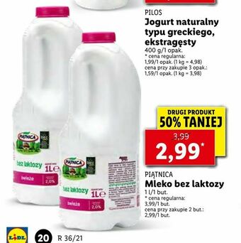 Lidl Mleko bez laktozy oferta