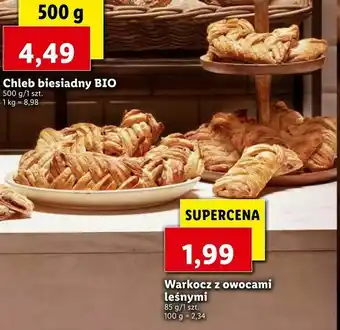 Lidl Warkocz z owocami leśnymi oferta