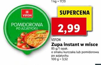 Lidl Zupa instant w misce oferta