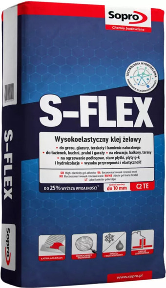 Castorama Klej wysokoelastyczny sopro s-flex hydrożelowy szary oferta