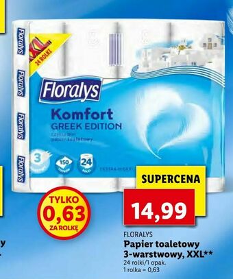 Lidl Papier toaletowy 3-warstwowy, XXL oferta