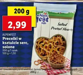 Lidl Precelki w kształcie serc, solone oferta