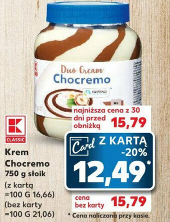 Kaufland Krem Chocremo 750 g oferta
