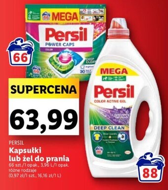Lidl PERSIL Kapsułki lub żel do prania 66 szt. 3,96 L oferta