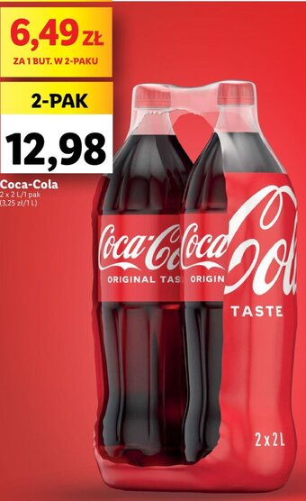 Lidl Coca-Cola 2x2l oferta