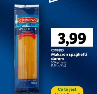 Lidl COMBINO Makaron spaghetti durum 500g oferta