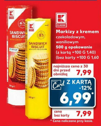 Markizy z kremem 500 g