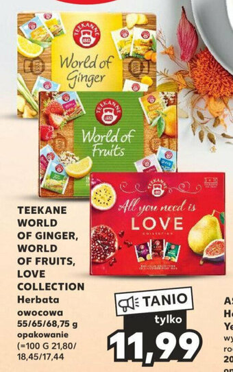 TEEKANE WORLD OF GINGER, WORLD OF FRUITS, LOVE COLLECTION Herbata owocowa