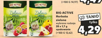Kaufland BIG-ACTIVE Herbata zielona 20 x 1,7 g oferta