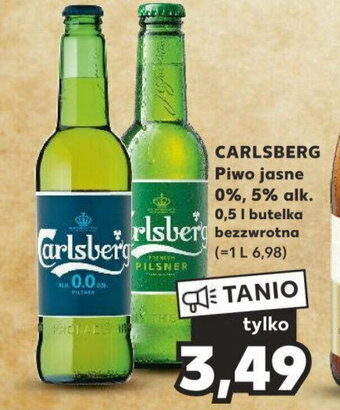 Kaufland CARLSBERG Piwo jasne 0%, 5% alk. 0,5 l oferta