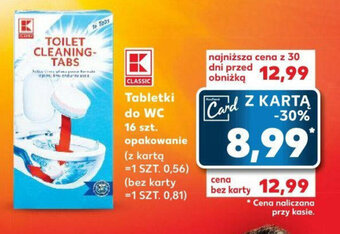 Kaufland Tabletki do WC 16 szt. opakowanie oferta