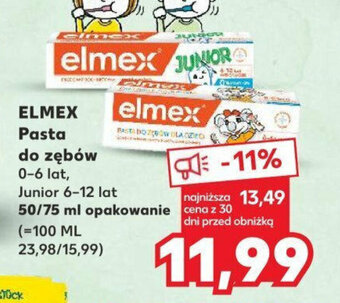 Kaufland ELMEX Pasta do zębów 50/75 ml oferta