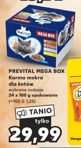Kaufland PREVITAL MEGA BOX Karma mokra dla kotów 24 x 100 g oferta