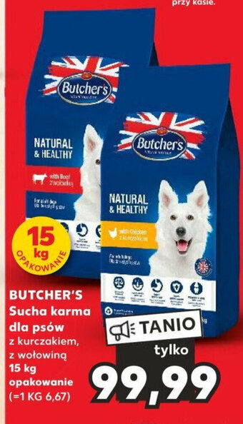 Kaufland BUTCHER'S Sucha karma dla psów 15 kg oferta
