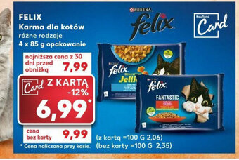 Kaufland FELIX Karma dla kotów 4 x 85 g oferta