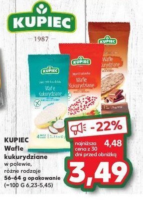 Kaufland Wafelki ryżowe w mlecznej czekoladzie oferta
