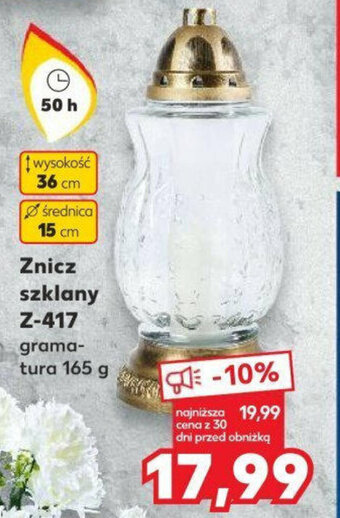 Kaufland Znicz szklany Z-417 165 g oferta