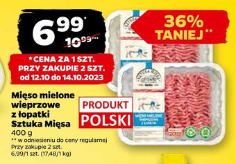 Netto Mięso mielone wieprzowe z łopatki sztuka mięsa oferta