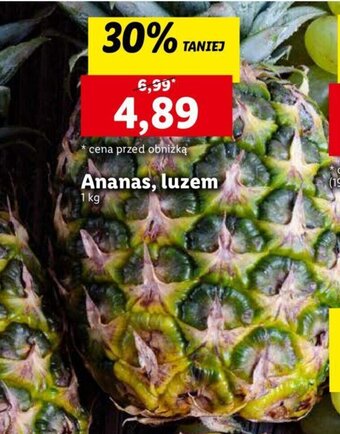 Lidl Ananas, luzem 1 kg oferta