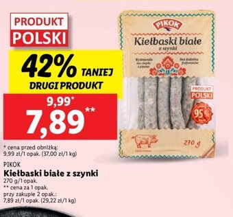 Lidl Kiełbaski białe z szynki 270g oferta