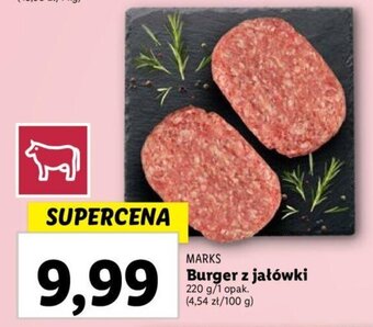 Lidl MARKS Burger z jałówki 220 g oferta