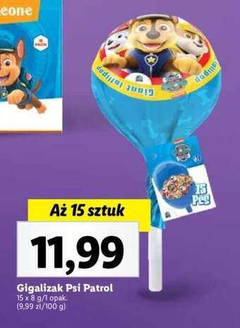 Lidl Gigalizak Psi Patrol 15 x 8 g oferta