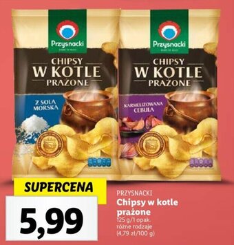 Lidl PRZYSNACKI Chipsy w kotle prażone 125 g oferta