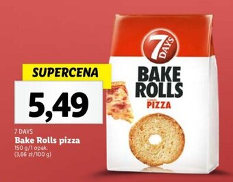 Lidl 7 DAYS Bake Rolls pizza 150 g oferta