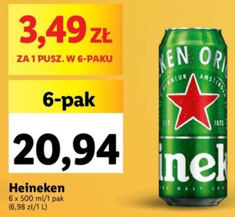 Lidl Heineken 6 x 500 ml oferta